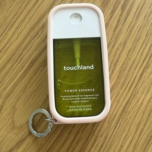 Touchland Power Essence Hydrating Body & Hair Mist - Rich Pistachio w keychain